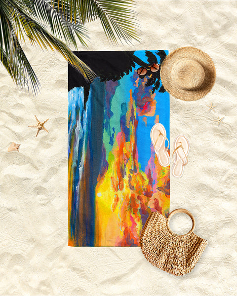 Sunset Beach Linen Guest Towels - Islands Art & Bookstore