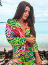 Aloha Shirt Dress - Open Heart