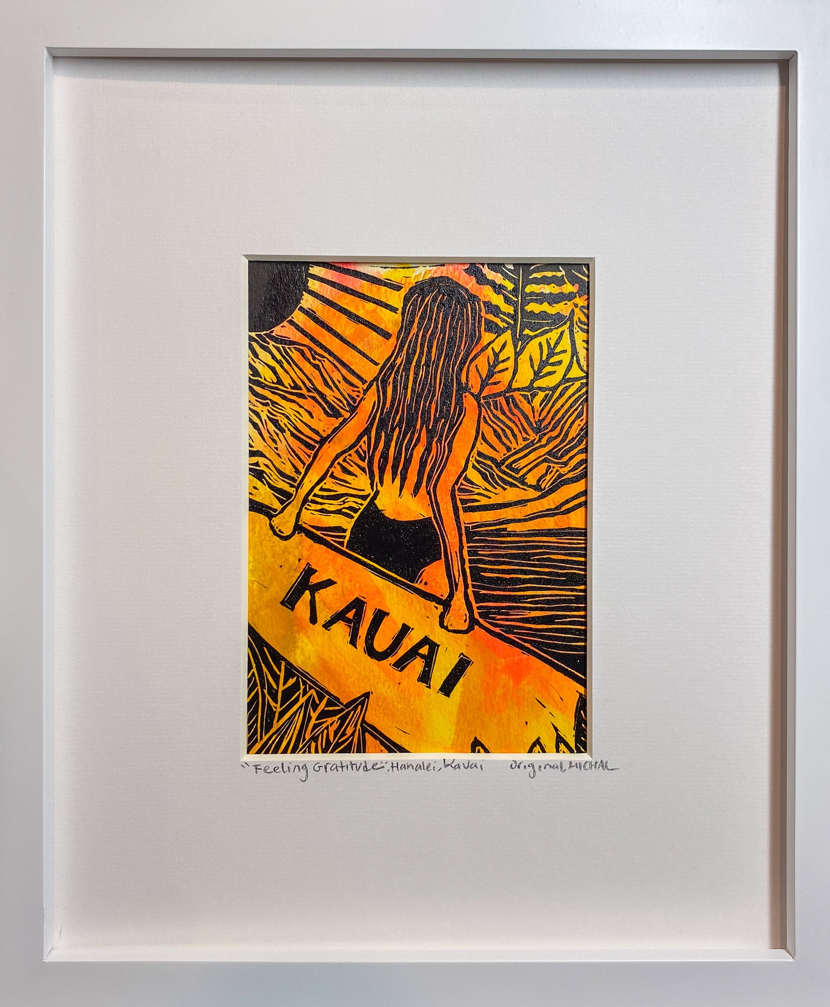 NEW  2024 "Feeling Gratitude" Series 4 - 6 NEW Original Surf Kauai Lino Cut