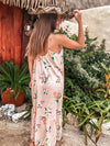 Aloha Boho Dress - Plumeria Vintage Tan