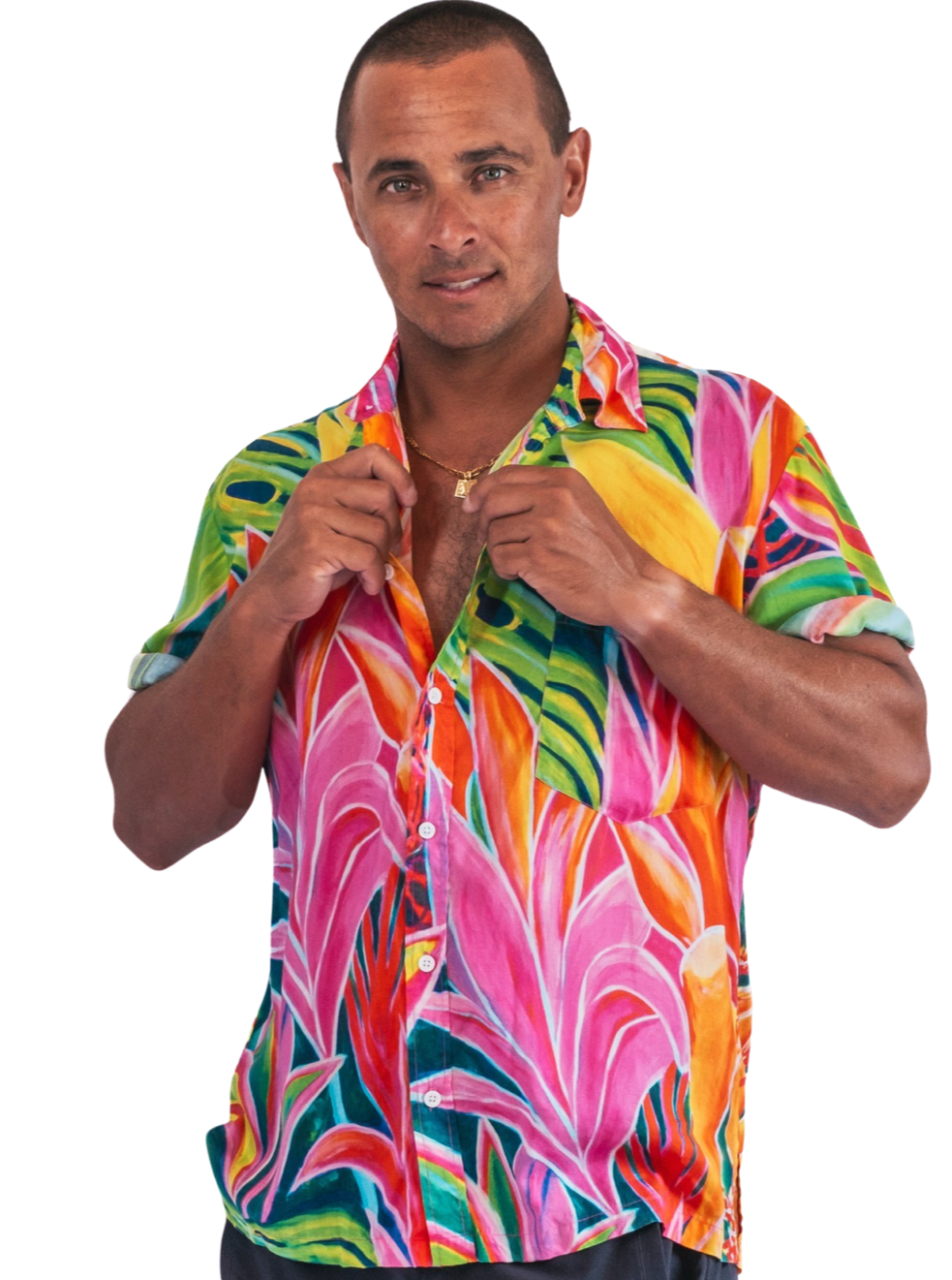 Aloha Men Shirt- Open Heart