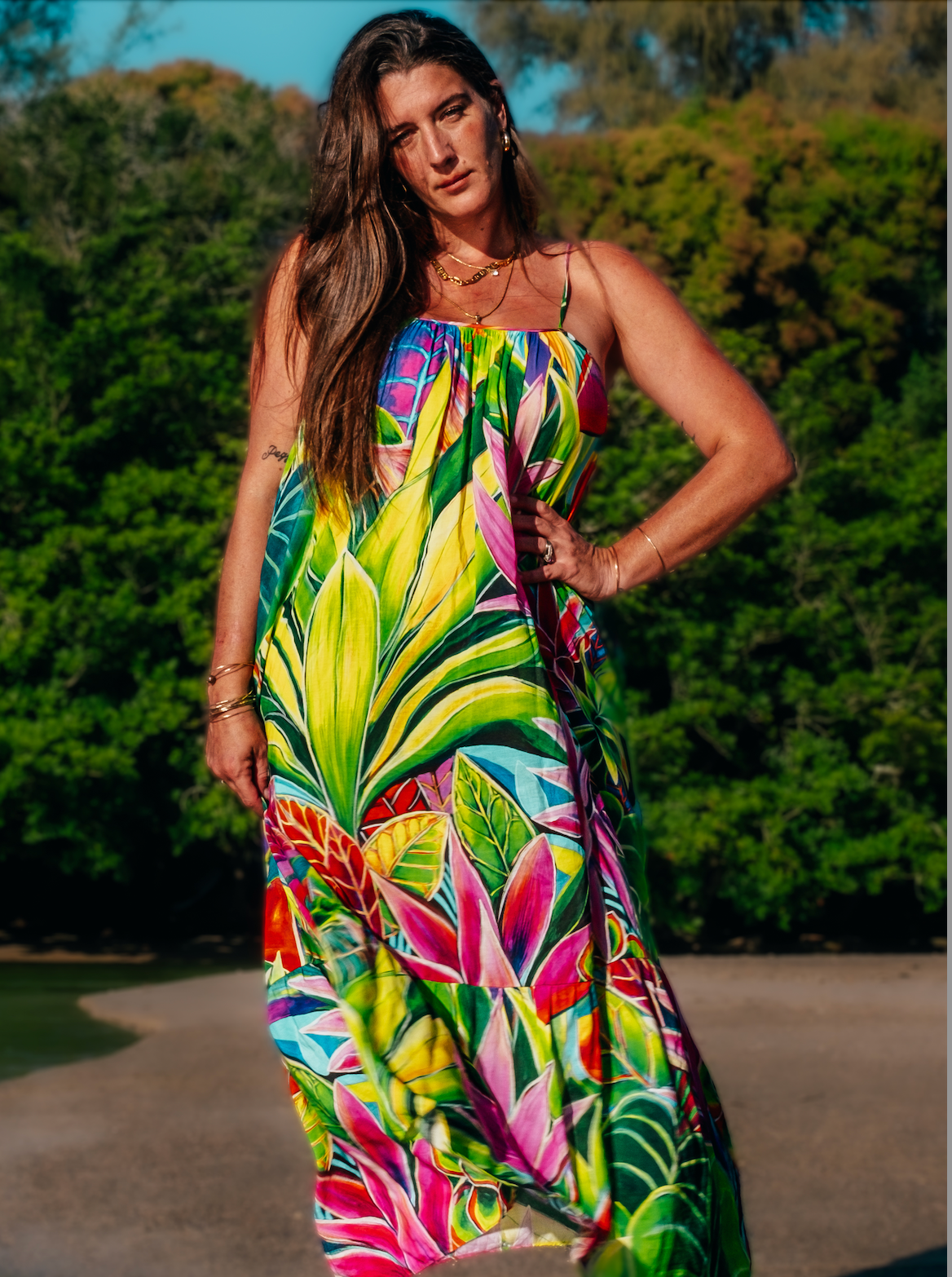 Aloha Boho Dress - Hanalei Morning