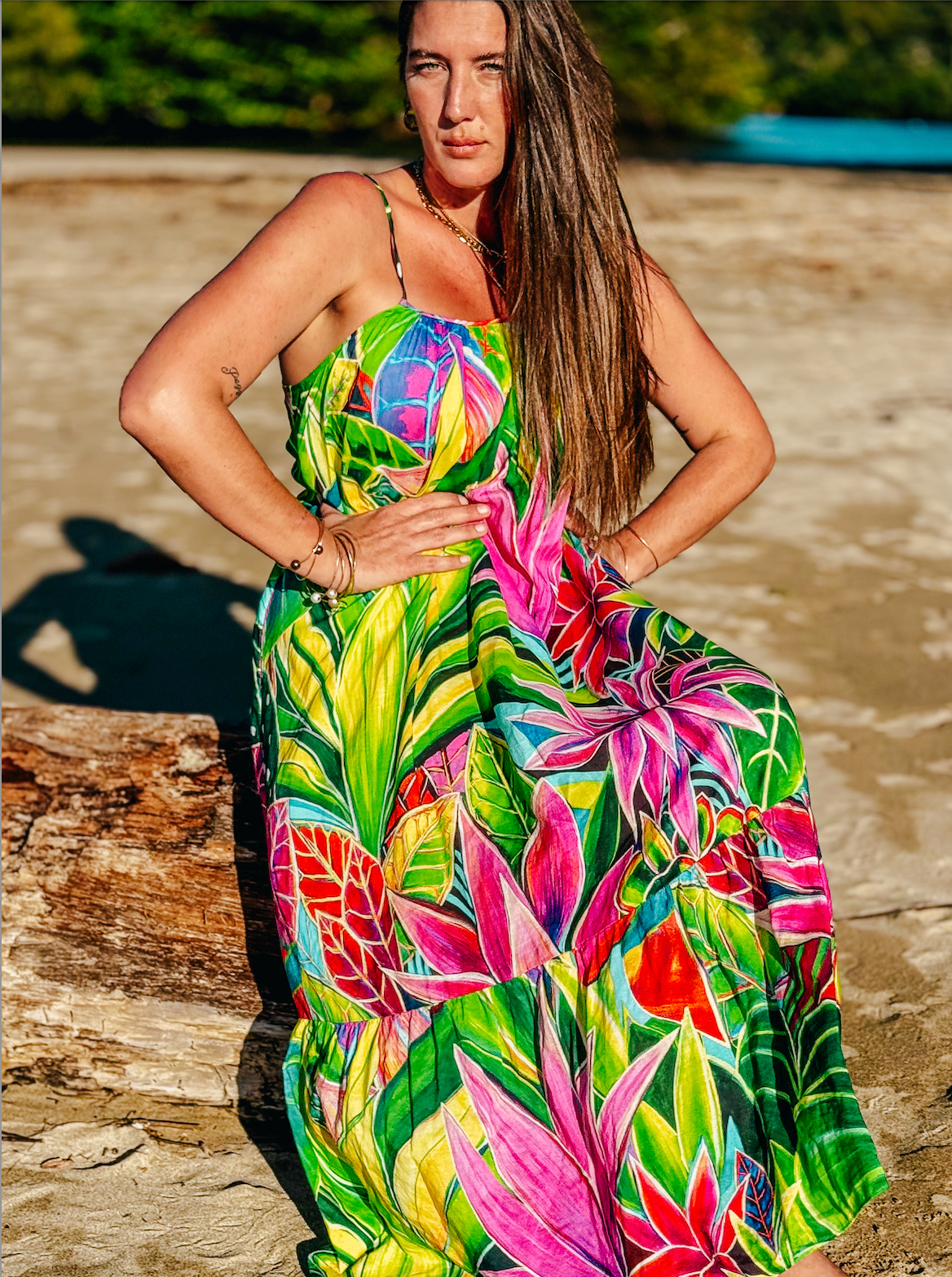 Aloha Boho Dress - Hanalei Morning