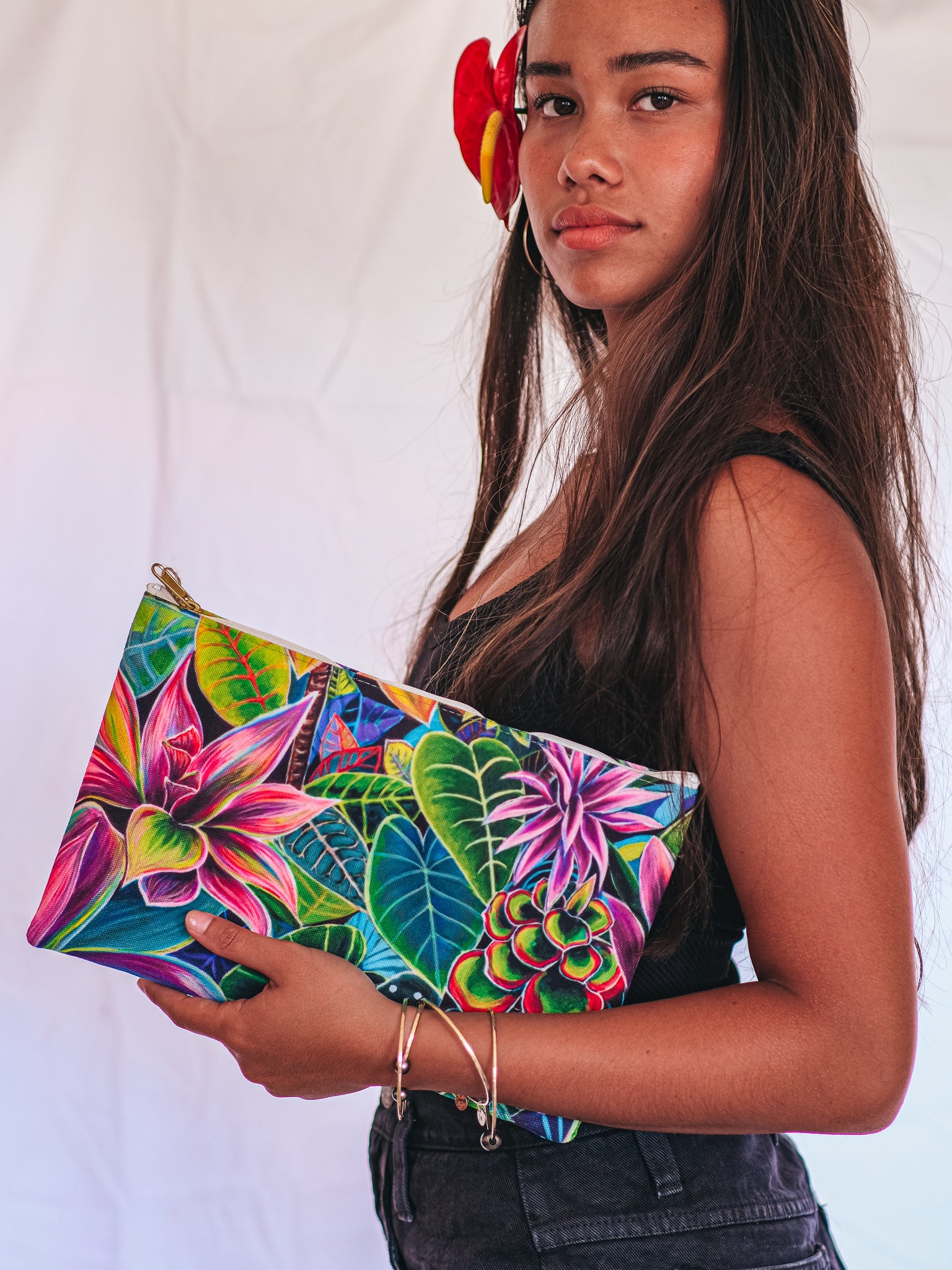 *NEW* Hanalei Morning Clutch - MICHAL ART STUDIO HAWAII - clutches