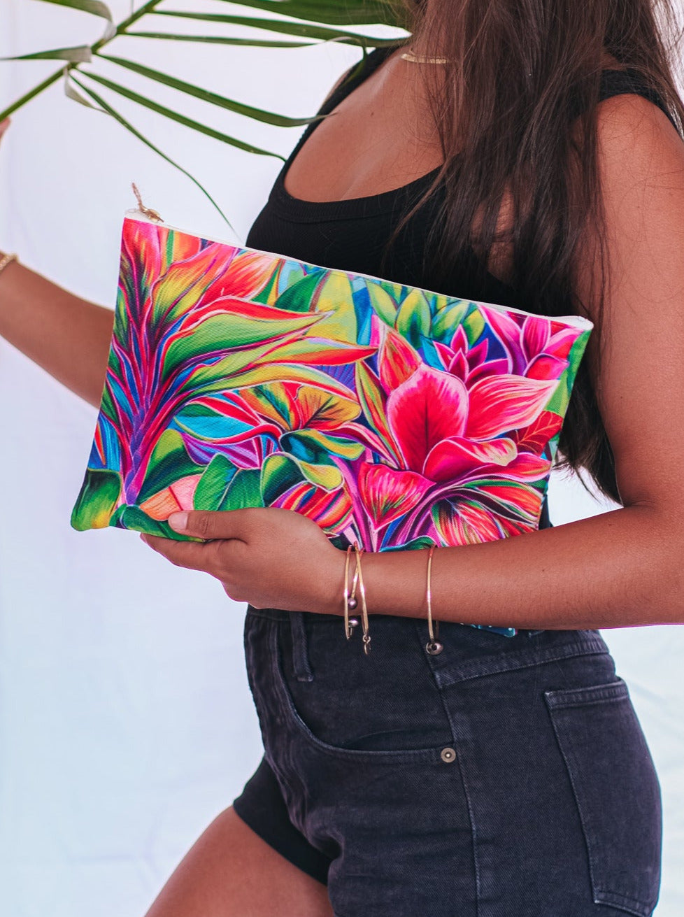 *NEW* Tropical Light Clutch - MICHAL ART STUDIO HAWAII - clutches