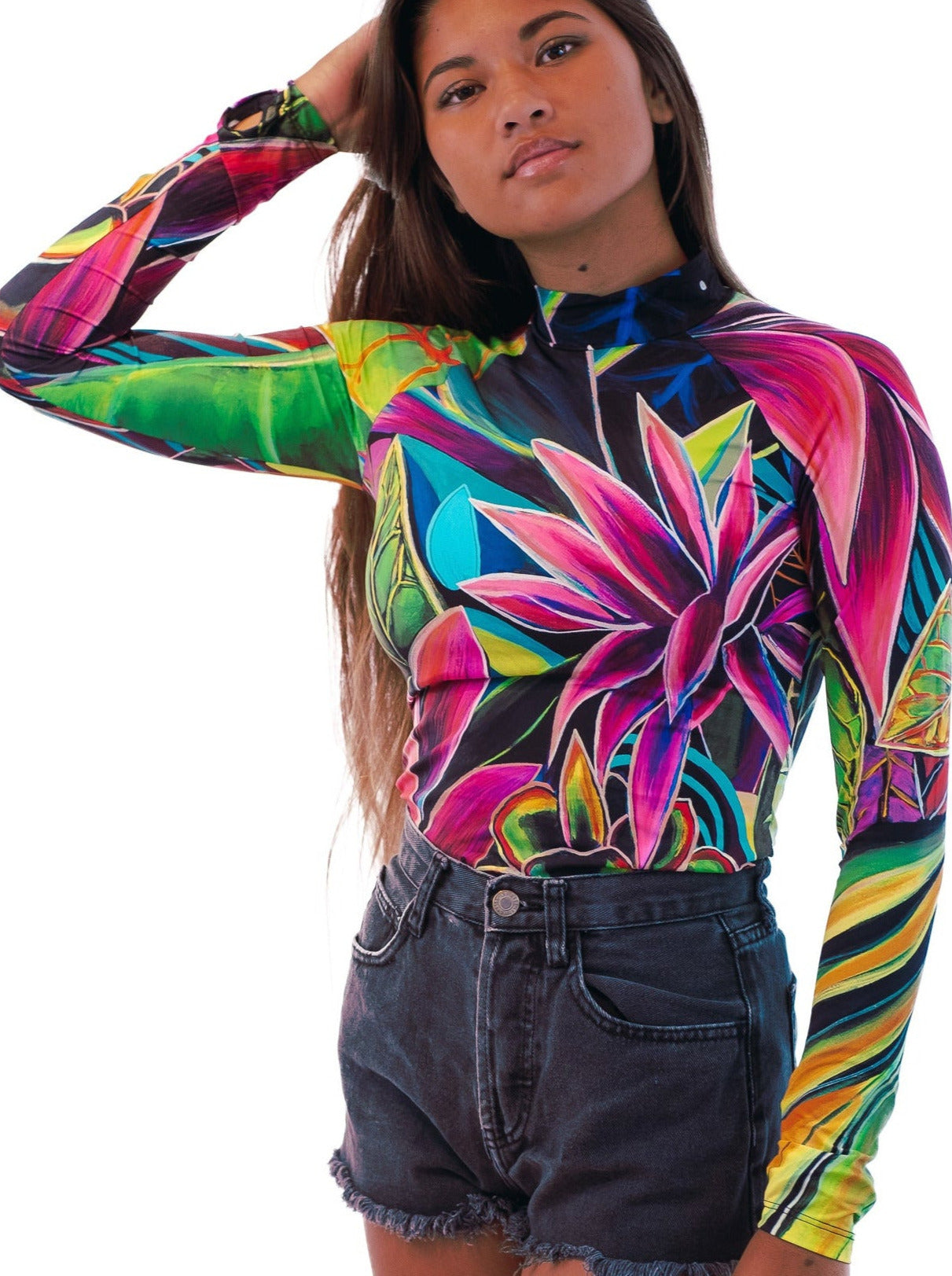 Rashguard - Hanalei Morning - MICHAL ART STUDIO HAWAII -