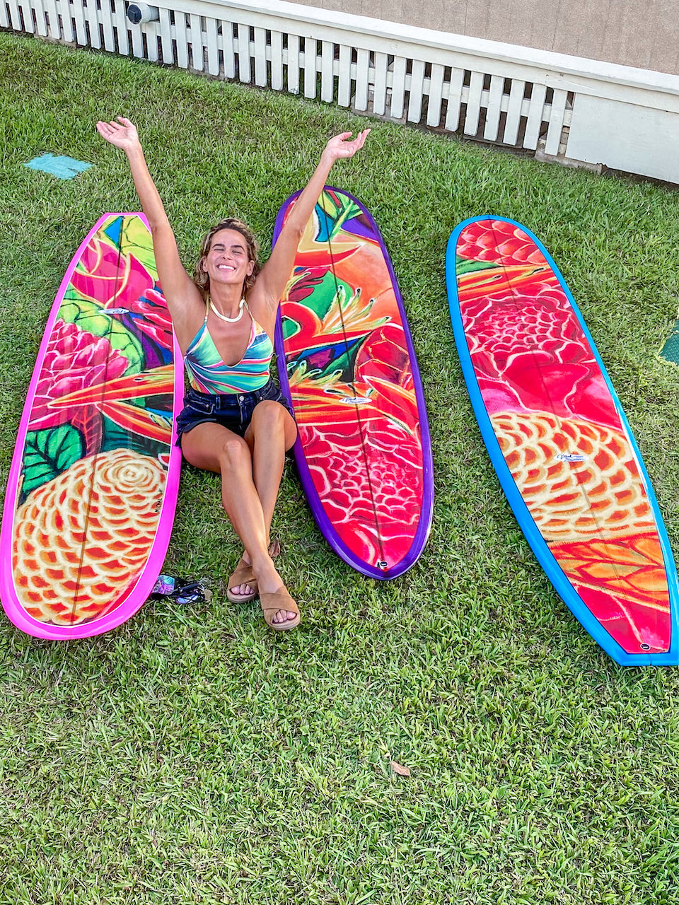 Blue Board's Art Work - Custom Surfboards - Made to Order - MICHAL ART STUDIO HAWAII - surfboard