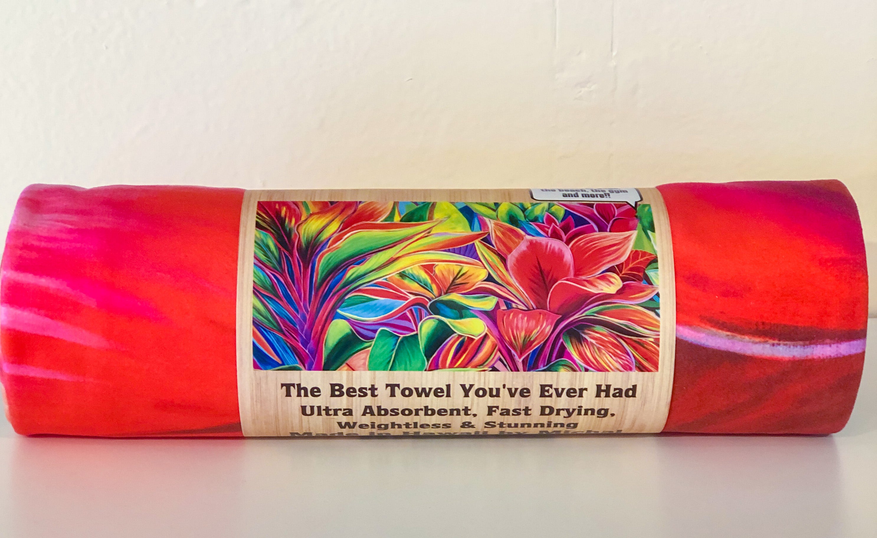 NEW * Tropical Light - Microfiber Towel - MICHAL ART STUDIO HAWAII - towels