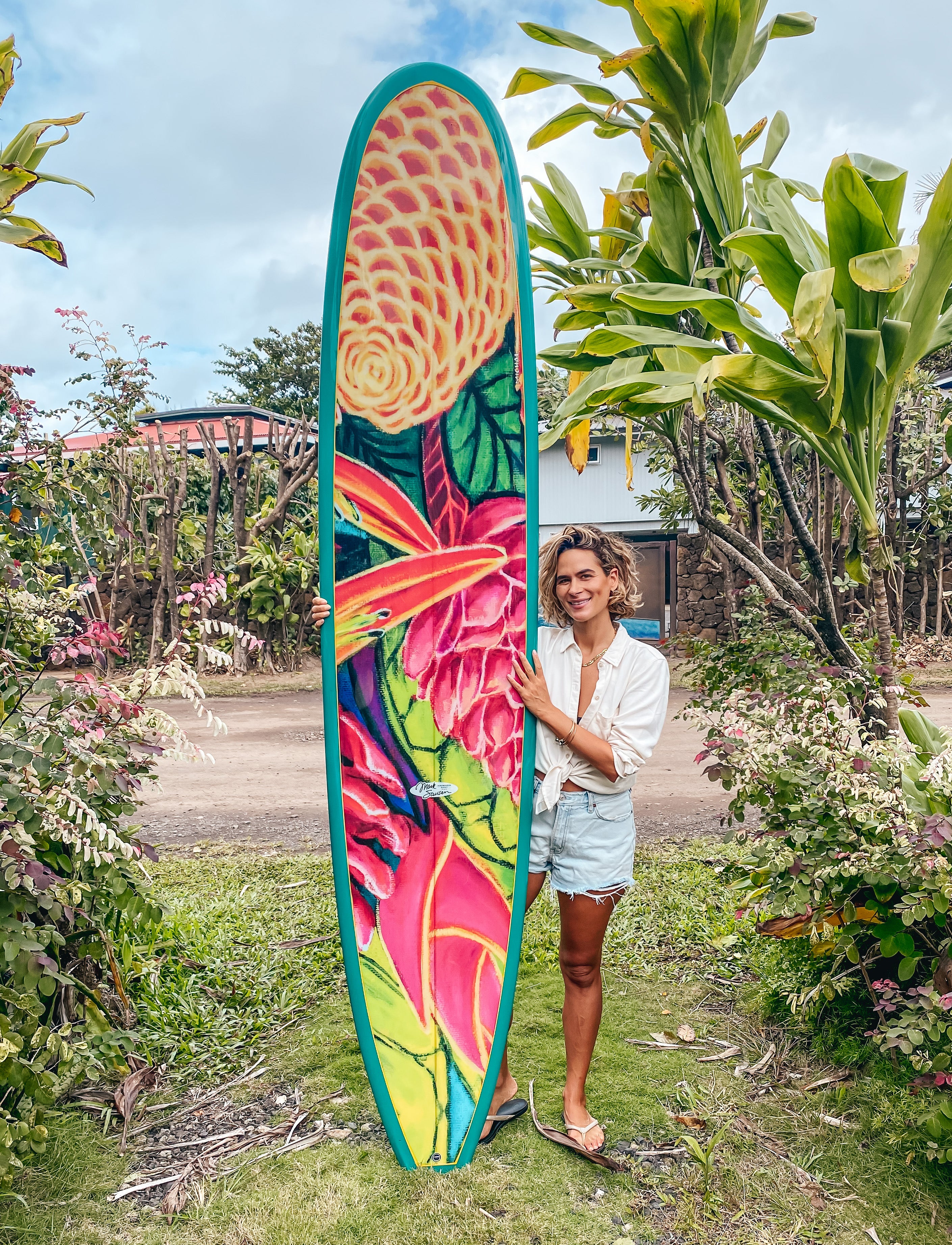 Pink Board's Art Work - Custom Surfboards - Made to Order - MICHAL ART STUDIO HAWAII - surfboard