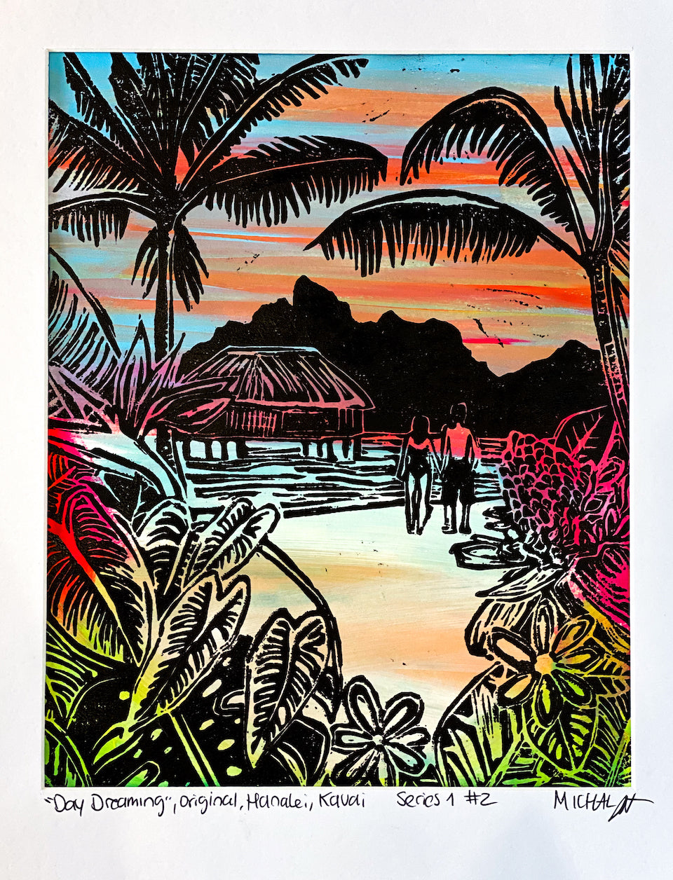 SOLD "Day Dreaming"- series 1 #2 - MICHAL ART STUDIO HAWAII -