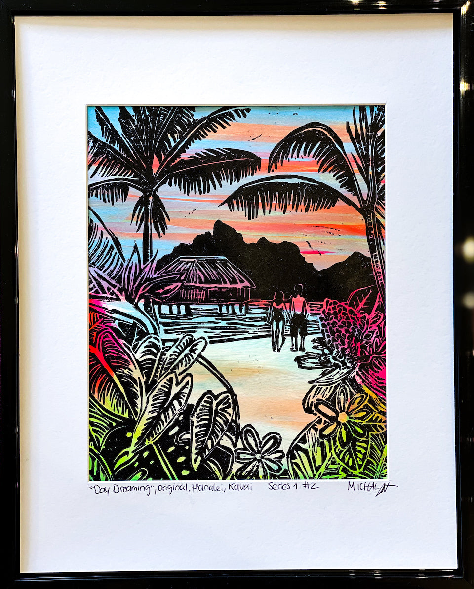 SOLD "Day Dreaming"- series 1 #2 - MICHAL ART STUDIO HAWAII -