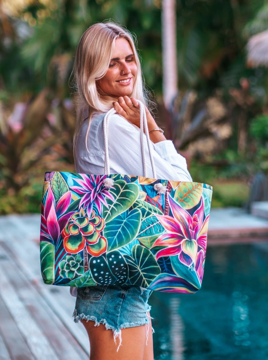 *NEW* Hanalei Morning Weekend Tote - MICHAL ART STUDIO HAWAII - Weekend Tote