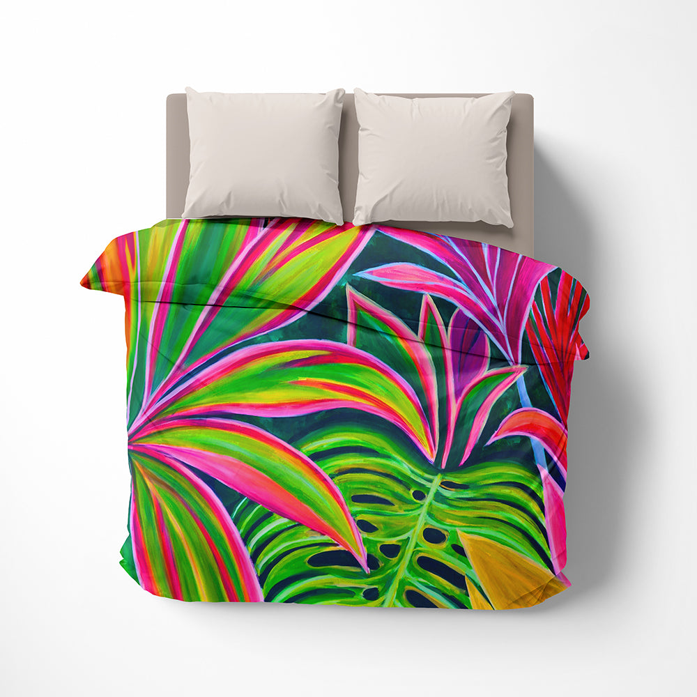 *NEW* Open Heart Flowers - Duvet Cover - MICHAL ART STUDIO HAWAII - duvet cover