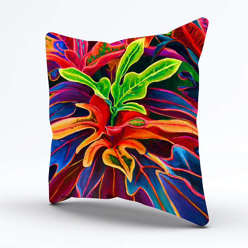 Sunset Flowers Pillow cover 20"x20" - MICHAL ART STUDIO HAWAII - pillow