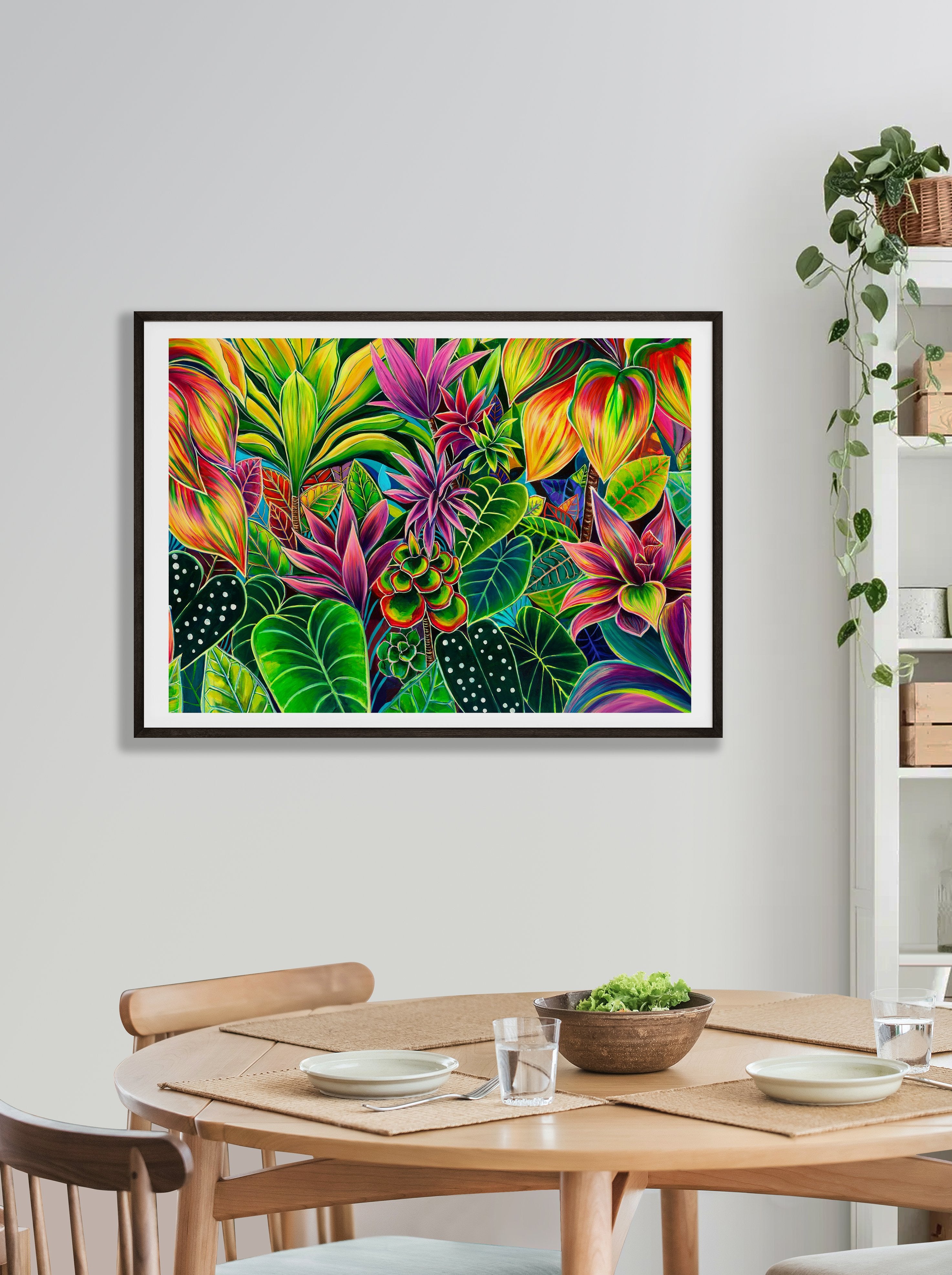 Hanalei Morning - Floral Hawaii Art - 20x28 Large Museum Quality Print - MICHAL ART STUDIO HAWAII -