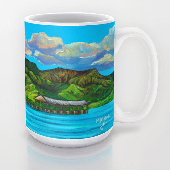 Hanalei Pier - Good Morning - Mug 15Oz