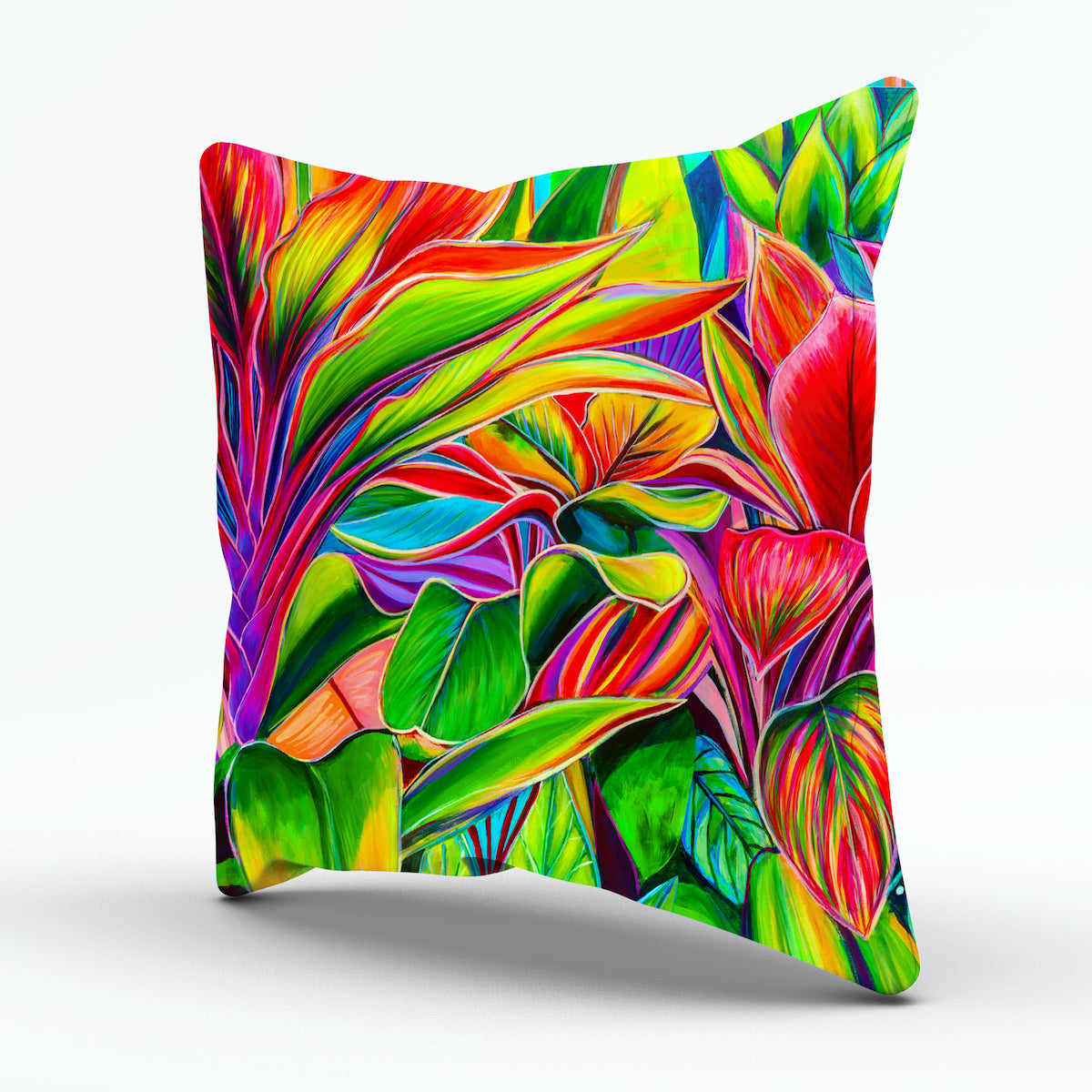 Tropical Light- Pillow cover 20"x20" - MICHAL ART STUDIO HAWAII - pillow