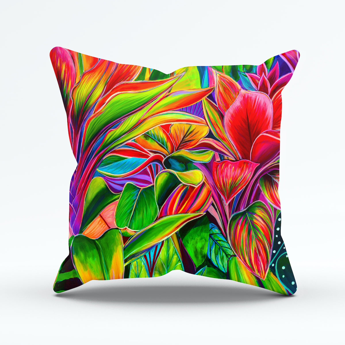 Tropical Light- Pillow cover 20"x20" - MICHAL ART STUDIO HAWAII - pillow